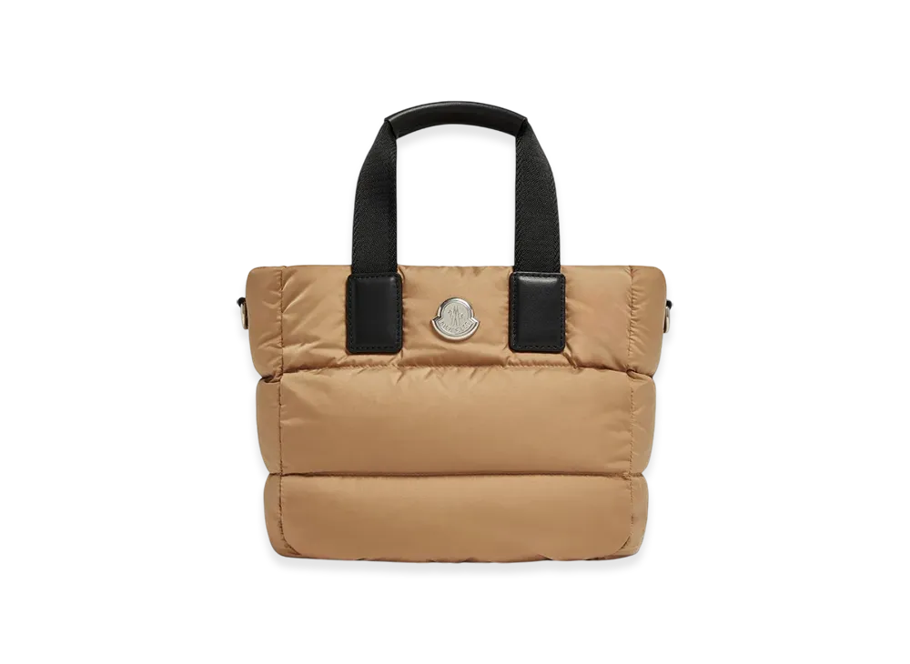 MONCLER Caradoc Water-Repellent Mini Tote Bag "Beige"