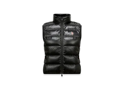 MONCLER Padded Zip-Up Jersey Gilet "Black"