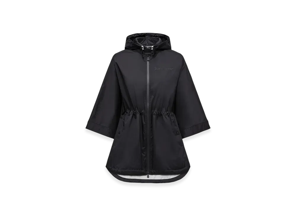 MONCLER Vorassy Packable Hooded Cape "Black"