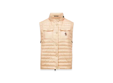 MONCLER Gumiane Hooded Down Gilet "Pink"