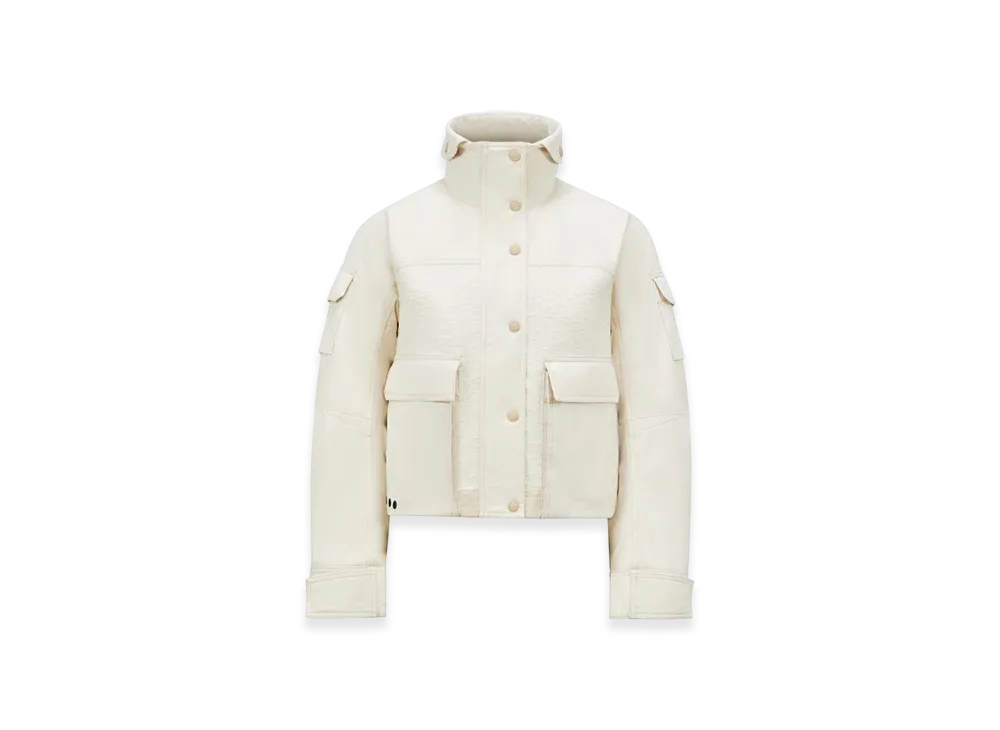 MONCLER Soignes Boucle & Cotton Short Down Jacket "White"