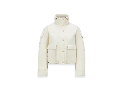 MONCLER Soignes Boucle & Cotton Short Down Jacket "White"