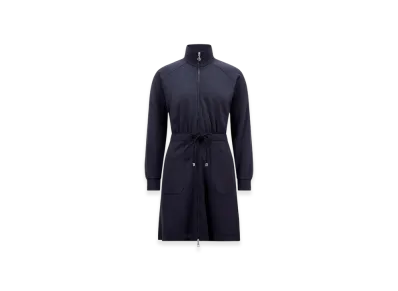 MONCLER Zip-Up Mini Dress "Navy Blue"