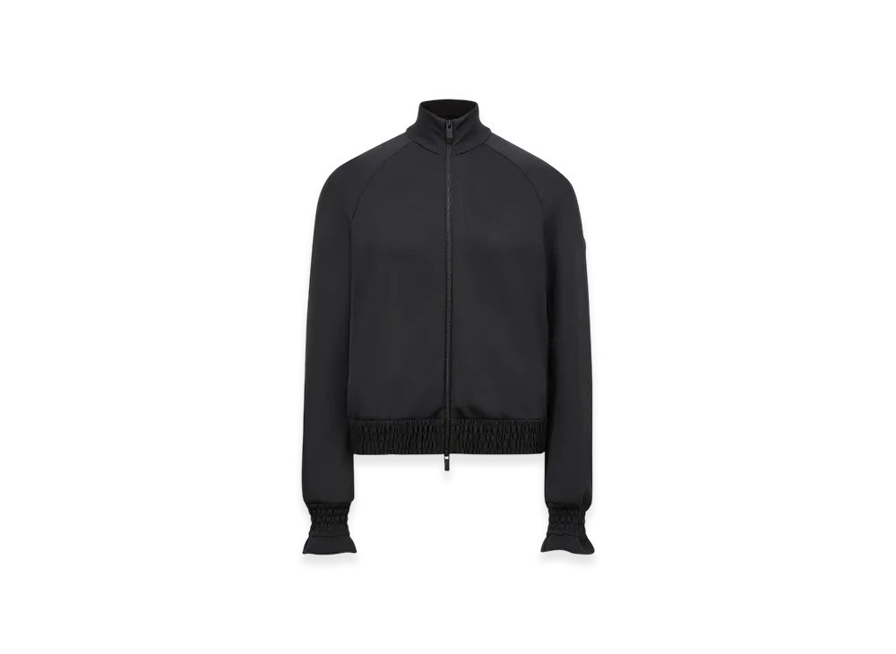 MONCLER Neoprene Zip-Up Sweatshirt "Black"