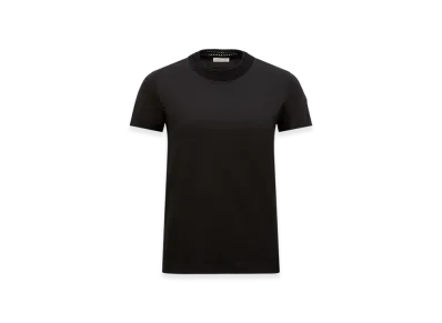 MONCLER Crochet Accent Cotton T-Shirt "Black"