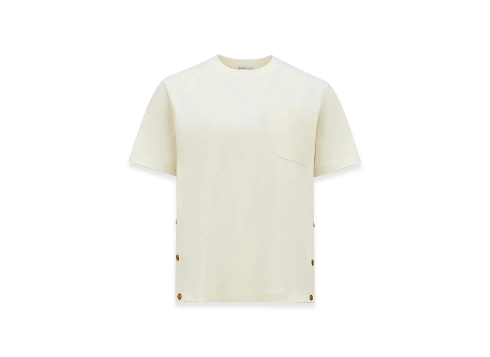 MONCLER Cotton T-Shirt with Pocket "White"