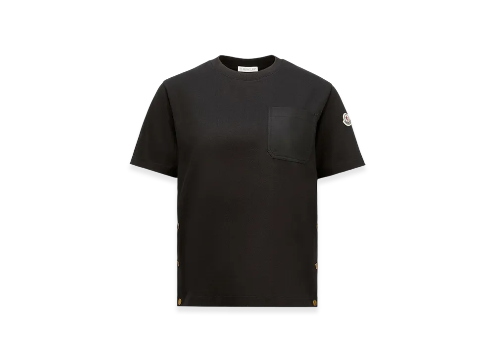 MONCLER Cotton T-Shirt with Pocket "Black"
