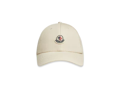 MONCLER Gabardine Baseball Cap "White"