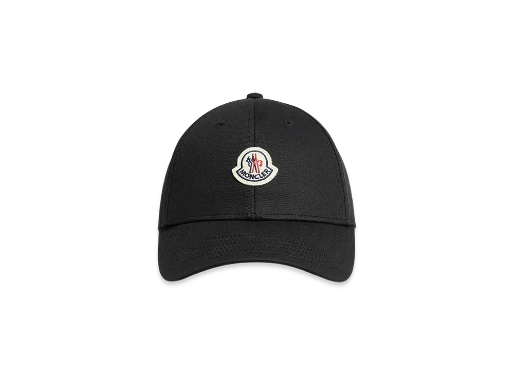 MONCLER Gabardine Baseball Cap "Black"