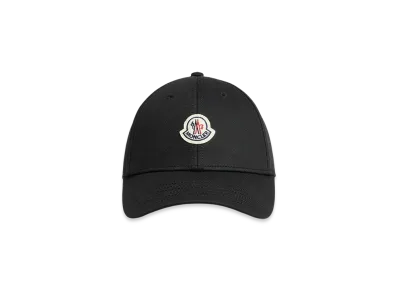 MONCLER Gabardine Baseball Cap "Black"