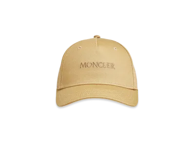 MONCLER Embroidered Logo Gabardine Baseball Cap "Beige"