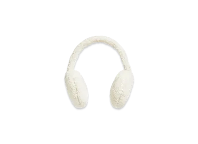MONCLER Padded Teddy Ear Muffs "White"