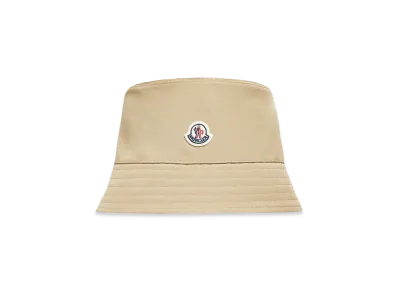 MONCLER Cotton Blend Bucket Hat "Beige"