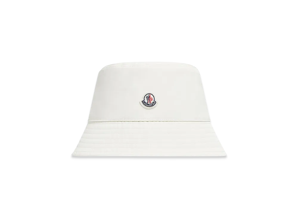 MONCLER Cotton Blend Bucket Hat "White"
