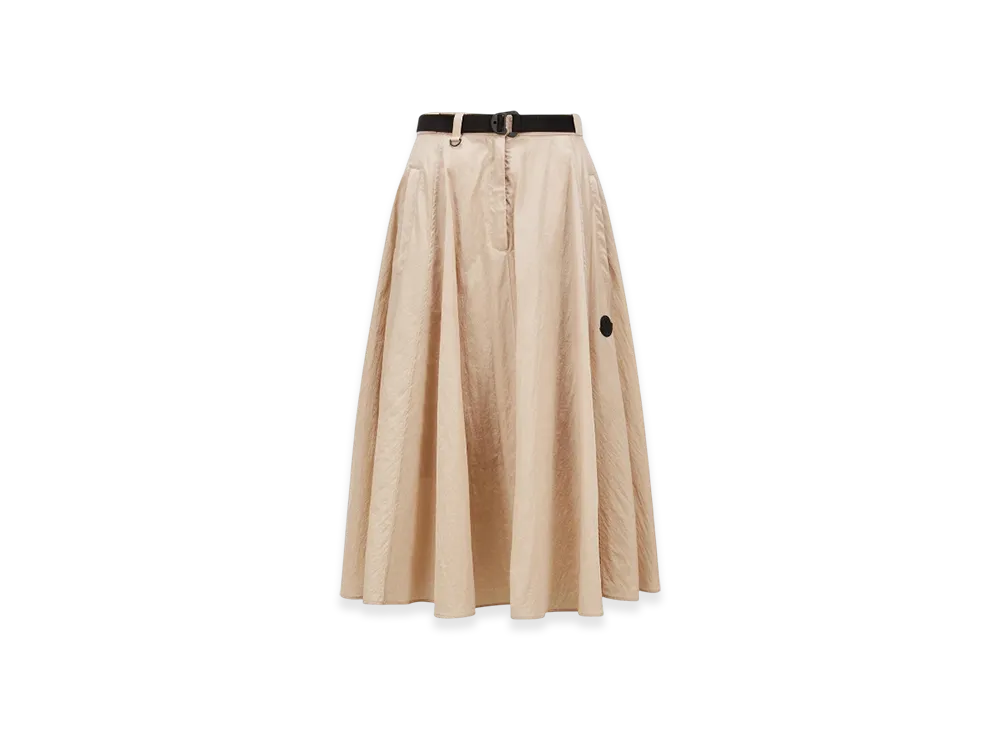 MONCLER Belted Midi Skirt "Beige"