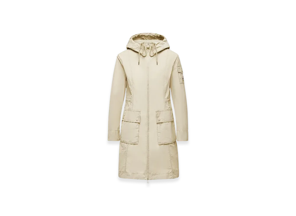 MONCLER Laerte Hooded Parka Coat "Beige"