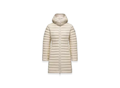 MONCLER Igelong Hooded Long Down Jacket "White"
