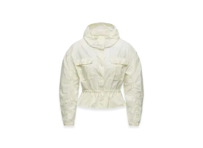 MONCLER Curton Hooded Peplum Jacket "White"