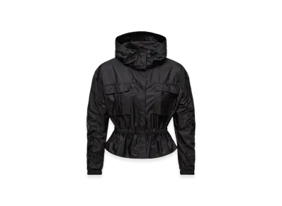 MONCLER Curton Hooded Peplum Jacket "Black"