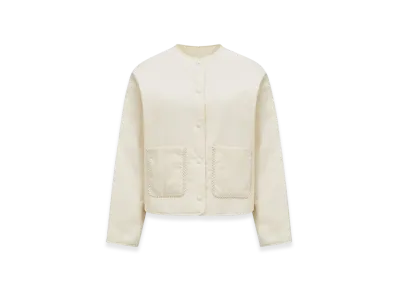 MONCLER Nevers Short Padded Jacket "White"