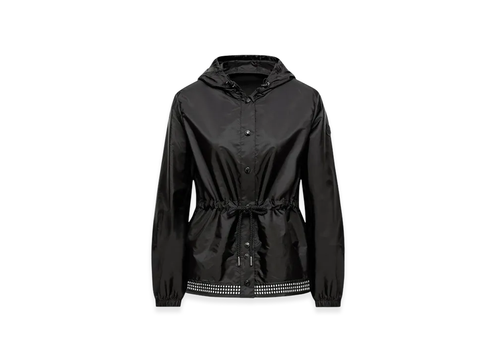 MONCLER Rochebonne Hooded Taffeta Jacket "Black"