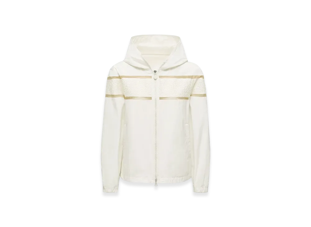 MONCLER Clisson Embroidered Hooded Jacket "White"