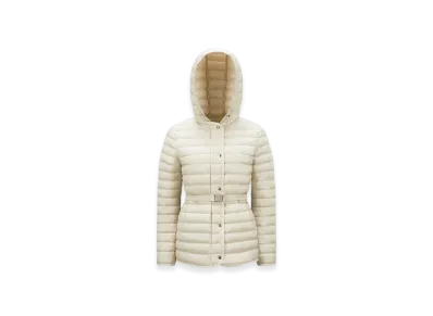 MONCLER Oredon Hooded Mid-Length Down Jacket "White"