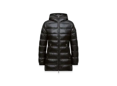 MONCLER Glements Hooded Mid-Length Down Jacket "Black"