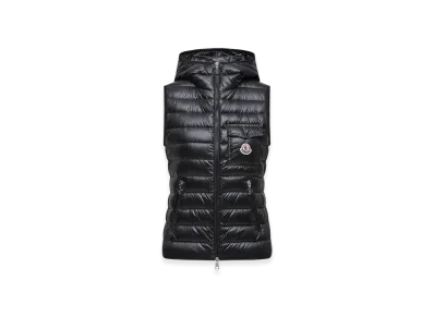 MONCLER Glygos Hooded Down Gilet "Black"