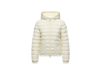MONCLER Hede Hooded Short Down Jacket "White"