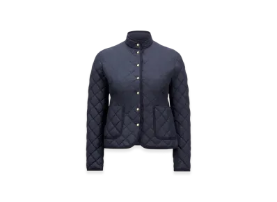 MONCLER Epin Fit & Flare Short Down Jacket "Navy Blue"