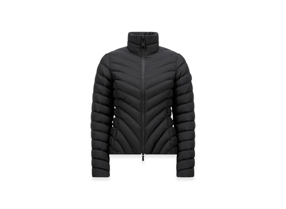 MONCLER Griange Diagonal-Quilted Short Down Jacket "Black"