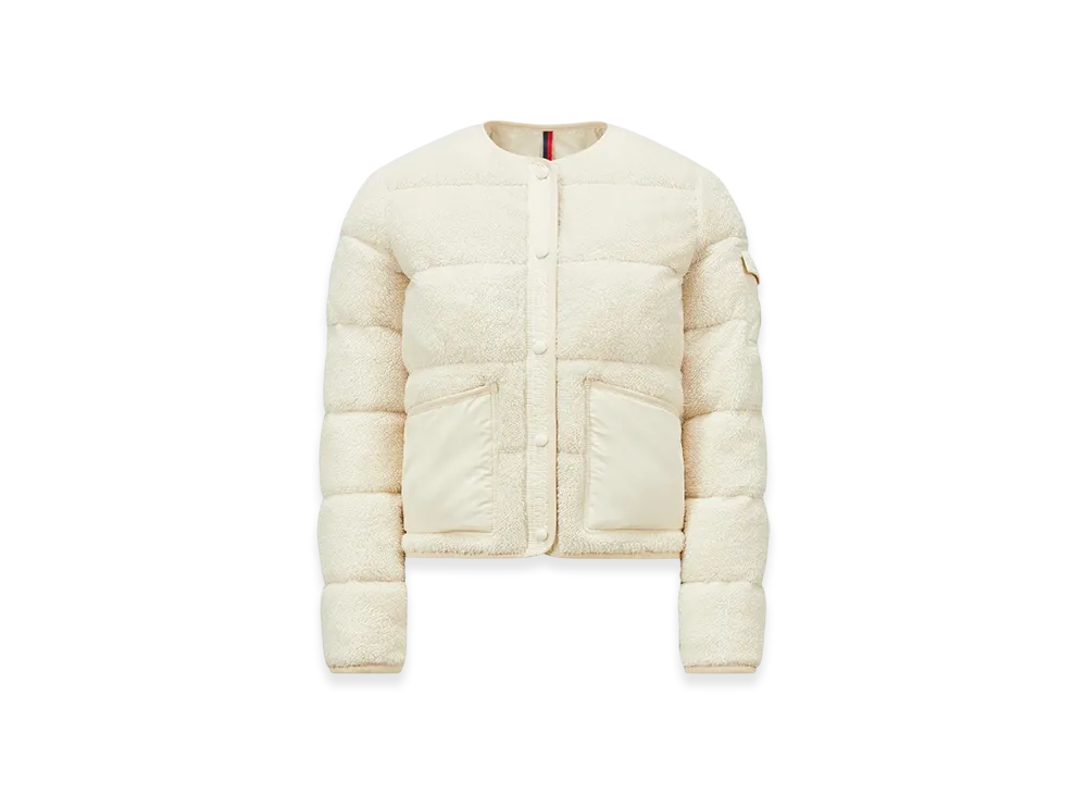 MONCLER Floyrac Teddy Short Down Jacket "White"