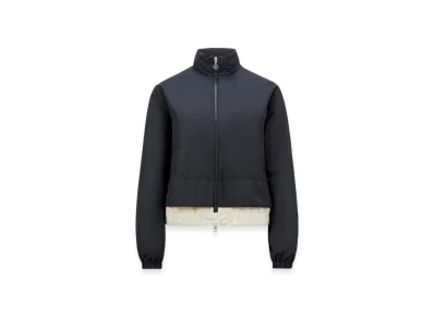 MONCLER Janze Hooded Twill Short Down Jacket "Navy Blue"
