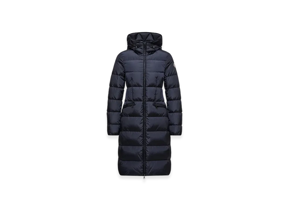 MONCLER Avocette Hooded Long Down Jacket "Night Blue"