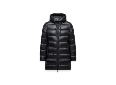 MONCLER Suyen Hooded Mid-Length Down Jacket "Black"