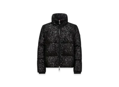 MONCLER Anternes Sequin-Embroidered Short Down Jacket "Black"