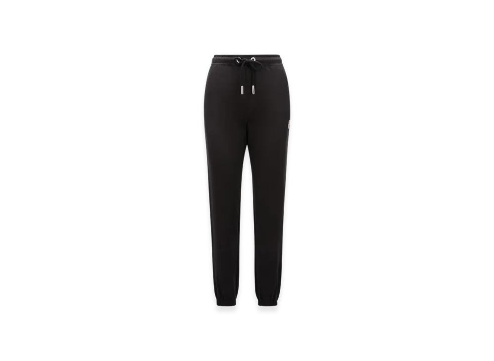 MONCLER Logo Patch Cotton trackpants "Black"