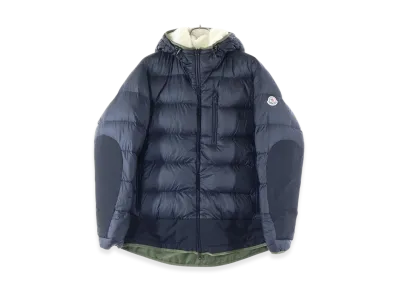MONCLER Goustan Reversible Down Jacket "Black/Off White/Khaki"