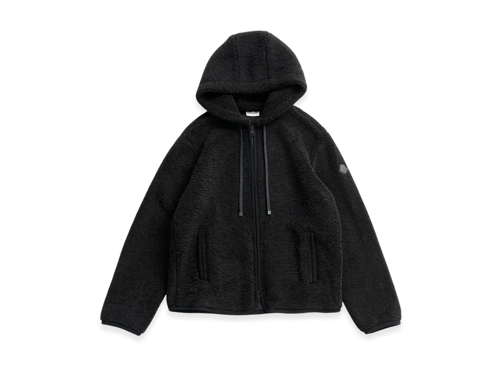 MONCLER x Ron Herman Zip Up Hoodie "Black"