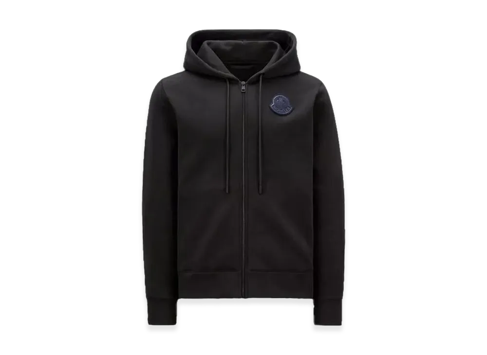 MONCLER Zip Up Hoodie "Black"