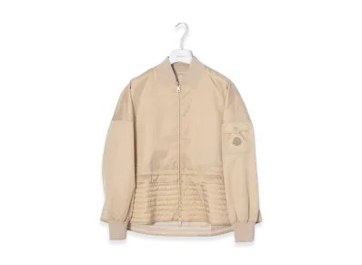MONCLER Women's Bomber Nylon Jacket "Beige"