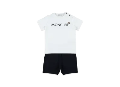 MONCLER Kids T-Shirt And Shorts Set "White"