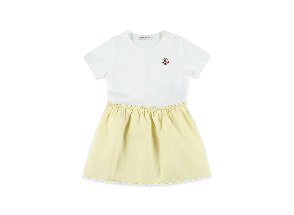 MONCLER Kids Dress "White/Yellow"