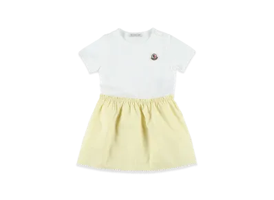 MONCLER Kids Dress "White/Yellow"