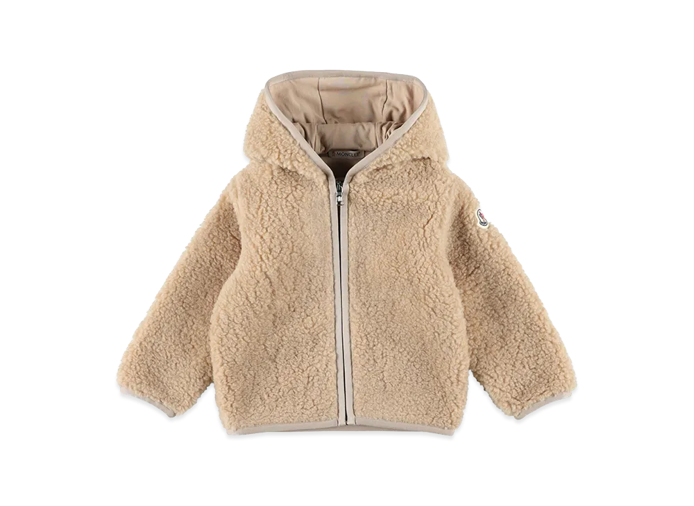 MONCLER Kids Teddy Fleece Jacket "Beige"