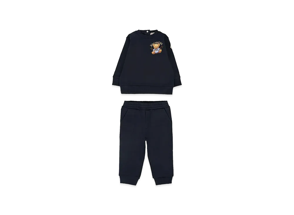 MONCLER Kids Sweatsuit Set "Dark Blue"