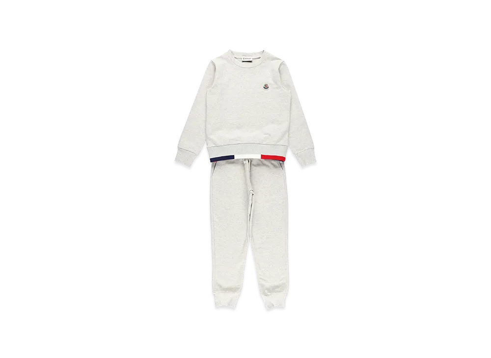 MONCLER Kids Sweatshirt And Joggers "Light Gray"
