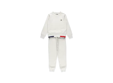 MONCLER Kids Sweatshirt And Joggers "Light Gray"