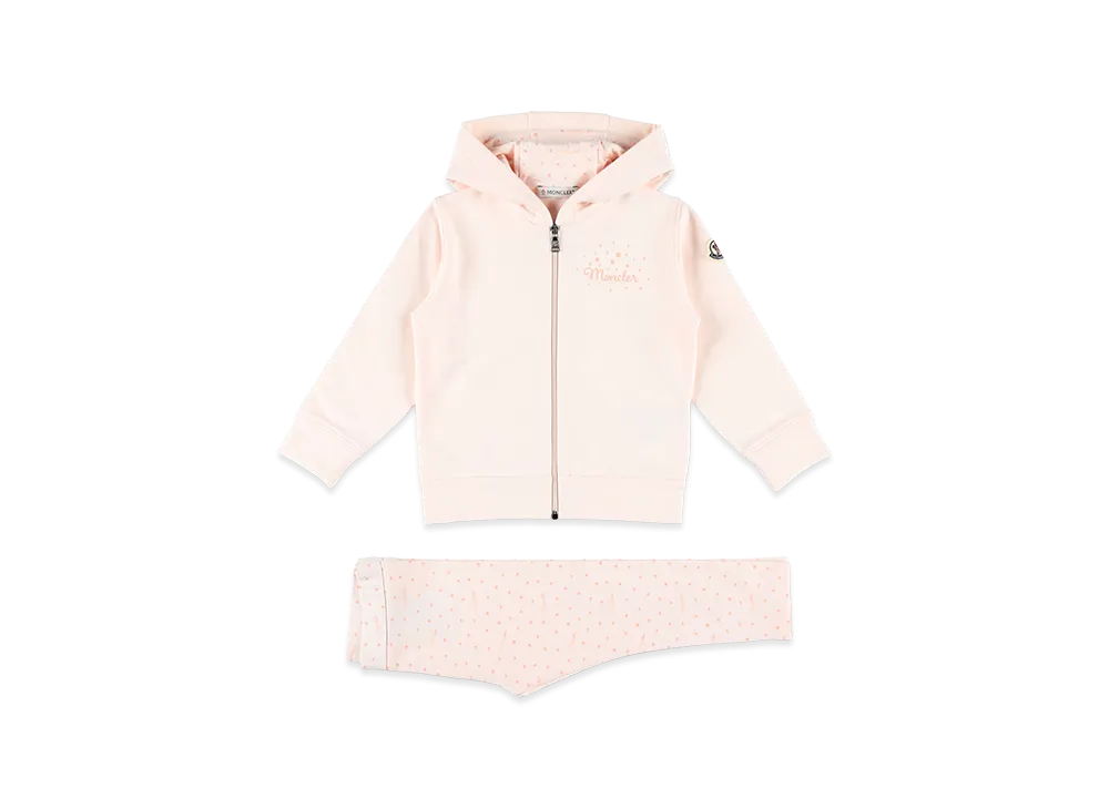 MONCLER Kids Hoodie And Joggers "Pink"